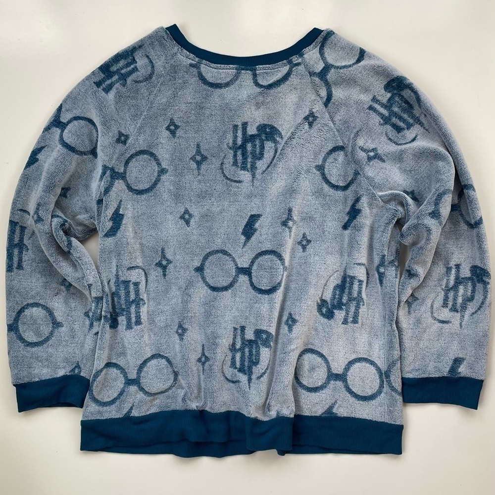 Wizarding World of Harry Potter Women's Fleece Pajama Set Turquoise SIZE XXL - Picture 3 of 14